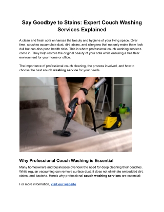 Say Goodbye to Stains_ Expert Couch Washing Services Explained