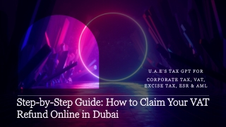 Step-by-Step Guide: How to Claim Your VAT Refund Online in Dubai