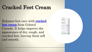 Cracked Feet Cream