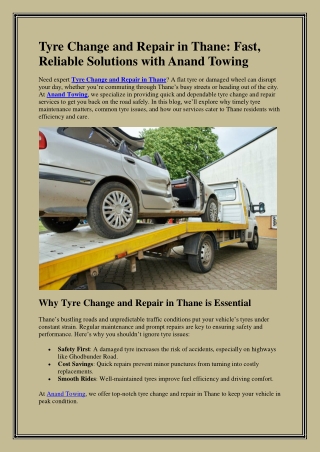 Tyre Change and Repair in Thane