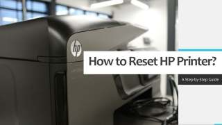 How to Reset HP Printer
