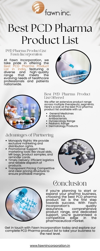 Best PCD Pharma Product List
