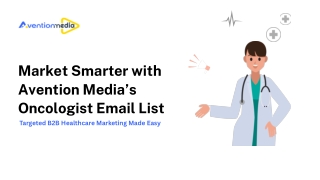 Unlock Targeted Outreach with Our Oncologist Email List