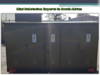 Mini Substation Experts in South Africa