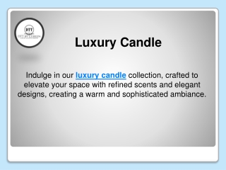 Luxury Candle
