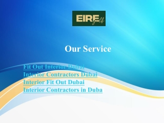 Fit Out Interior Dubai