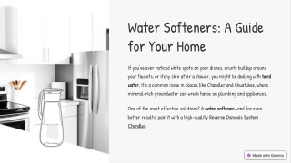 Water Softeners in Chandler