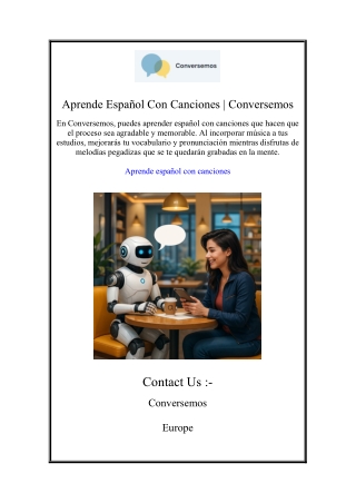 Aprende Español Con Canciones | Conversemos