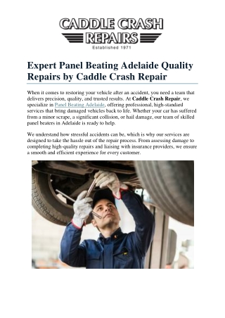 Panel Beating Adelaide1