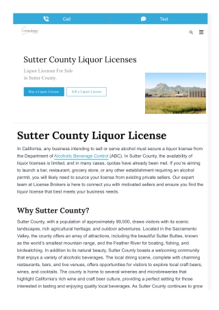 How a Sutter Liquor License Adds Value to Your Property