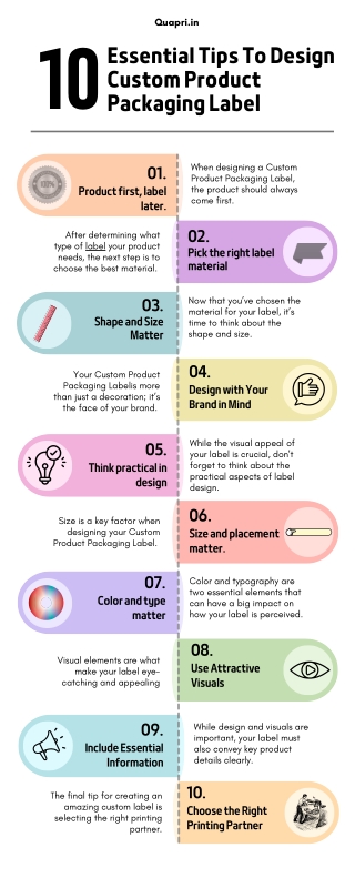 Essential Tips To Design Custom Product Packaging Label
