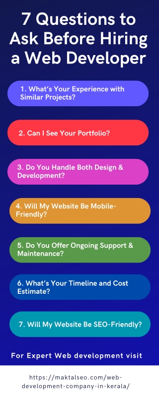 Top 7 Questions to Ask Before Hiring a Web Developer