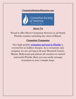 Cremation Services Broward County