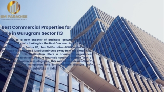 Best Commercial Properties for Sale in Gurugram Sector 113