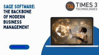 Sage Software The Backbone of Modern Business Management