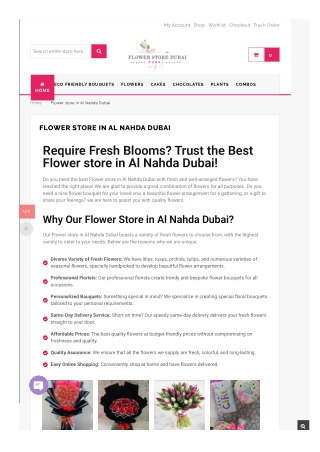 Elegant Blooms Flower Boutique – Al Nahda, Dubai