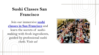 Sushi Classes San Francisco