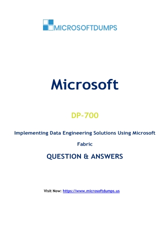 Are DP-700 Exam Dumps the Key to Microsoft Certification Success?