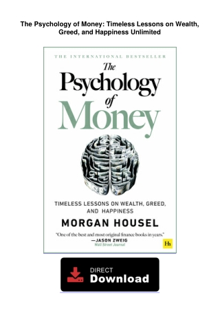 PDF-The-Psychology-of-Money:-Timeless-Lessons-on-Wealth,-Greed,-and-Happiness-