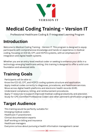 Medical Coding Training in Hyderabad |Medical Coding Course| Version IT