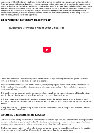 Navigating Health Authority Regulations for Clinics