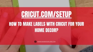 How to Make Labels With Cricut for Your Home Decor