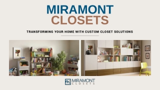 Bespoke Closet Designs & Storage Solutions  Miramont Closets