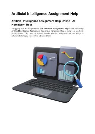 Artificial Intelligence Assignment Help