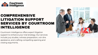 Comprehensive Litigation Support Services by Courtroom Intelligence