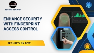 Enhance Security with Fingerprint Access Control
