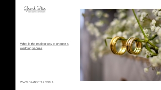 What is the easiest way to choose a wedding venue