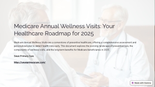 Why Medicare Annual Wellness Visits Are Crucial for Your Health in 2025