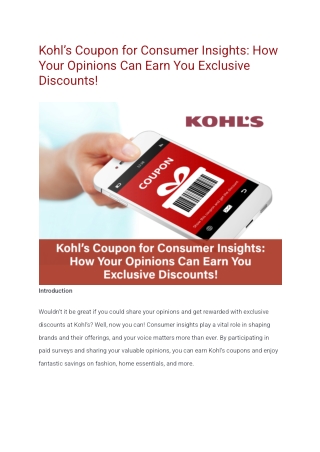 Kohl’s Coupon for Consumer Insights_ How Your Opinions Can Earn You Exclusive Discounts (1)