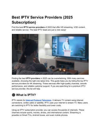 Best IPTV Service Providers (2025 Subscription) (1)