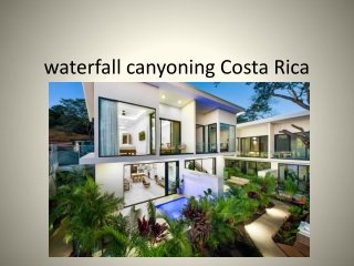 waterfall canyoning Costa Rica