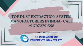 Top Dust Extraction System Manufacturers In India