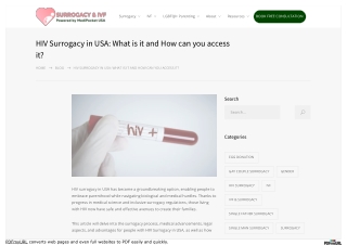 HIV Surrogacy in USA - Medipocket Surrogacy USA