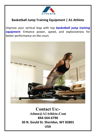 Basketball Jump Training Equipment  A1 Athlete