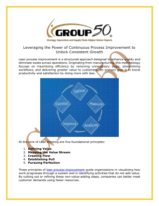 Lean process improvement