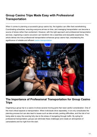 davisbrotherslimos01.blogspot.com-Group Casino Trips Made Easy with Professional Transportation