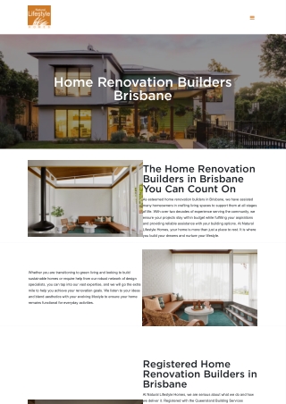 Home Renovation Builders Brisbane