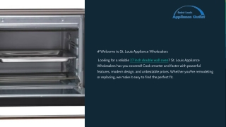 27 Inch double wall oven