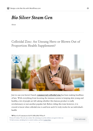 Colloidal Zinc An Unsung Hero or Blown Out of Proportion Health Supplement