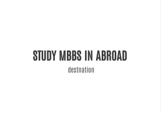 Study MBBS in Abroad