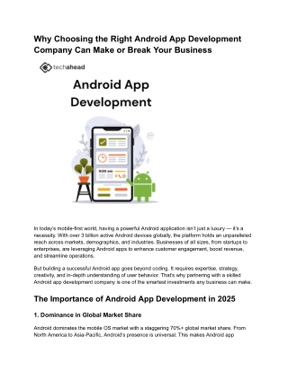 Build High-Performance Android Apps with Experts