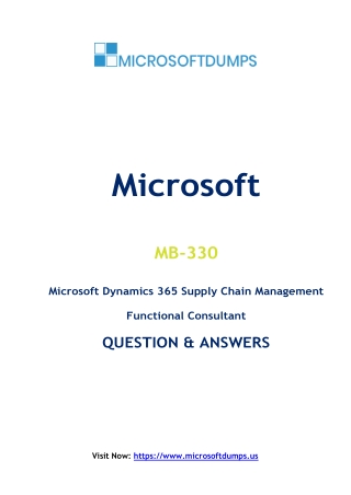 Can MB-330 Exam Dumps Really Boost Your Microsoft Certification Score?
