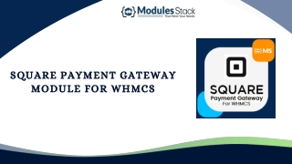Square Payment Gateway Module For WHMCS
