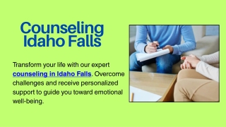 Counseling Idaho Falls