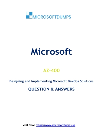 Why Wise Candidates Are Using AZ-400 Exam Dumps for Microsoft Certification