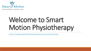 Professional Acupuncture Therapy at Smart Motion Physiotherapy